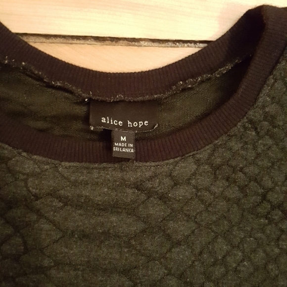 TEXTURED crop top textured shirt charcoal - Picture 5 of 6